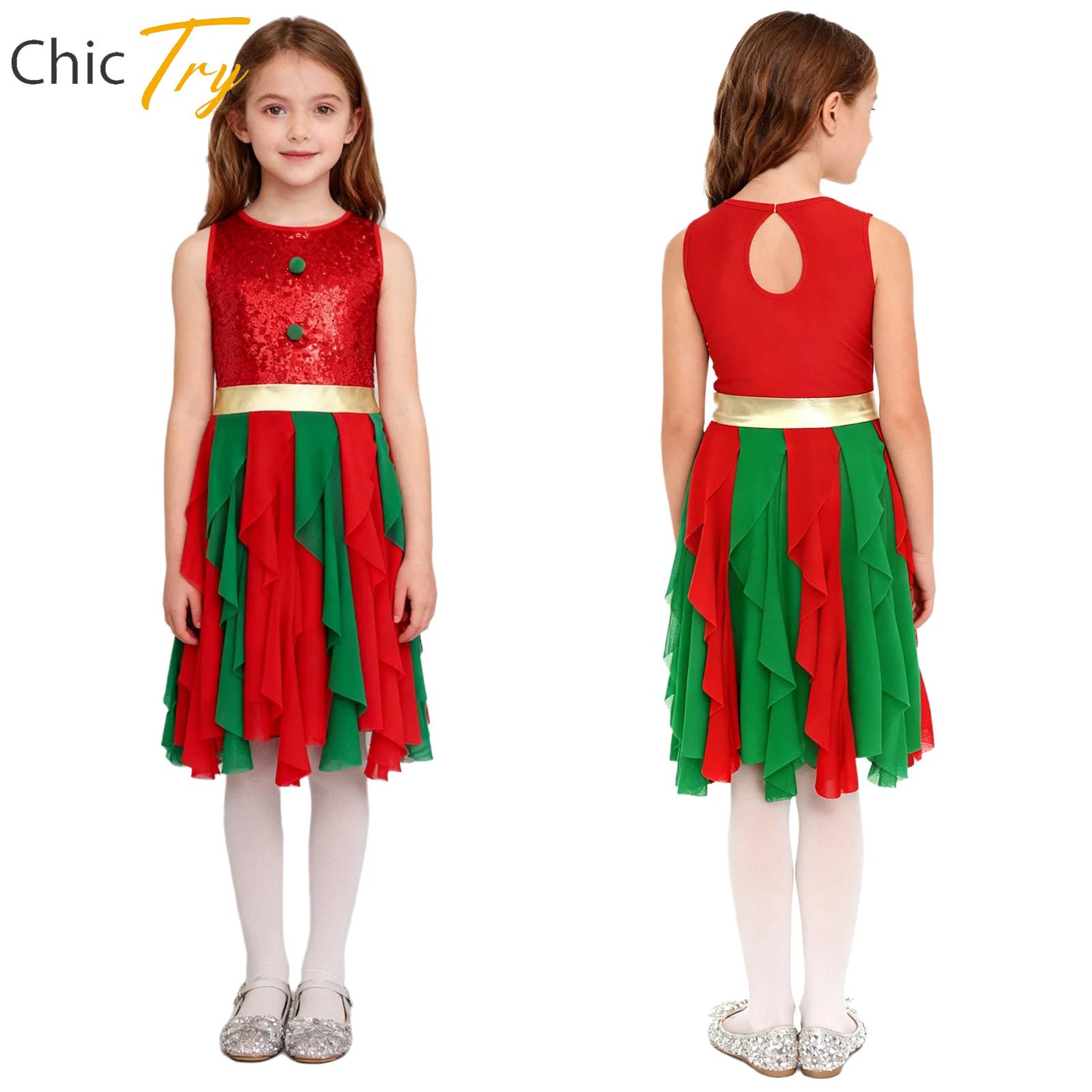 Sleeveless Jumpsuit - Girls Christmas Dress Sleeveless Sparkly Sequin