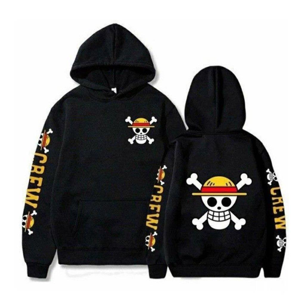 Hoodie Women Oversized - One Piece Skull Print Hoodie Men
