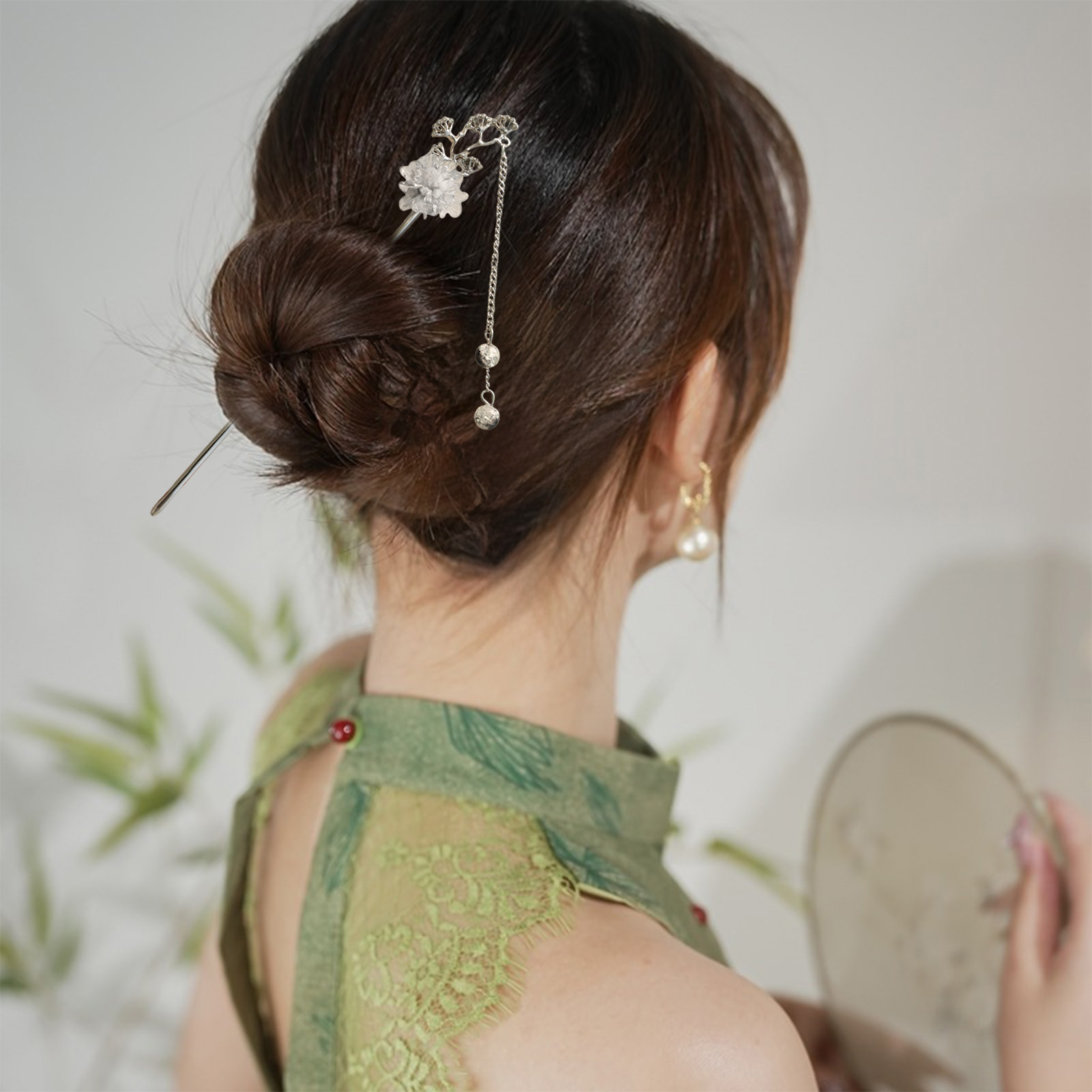Women Fashion Hub - Elegant Flower Hair Sticks Forks Alloy