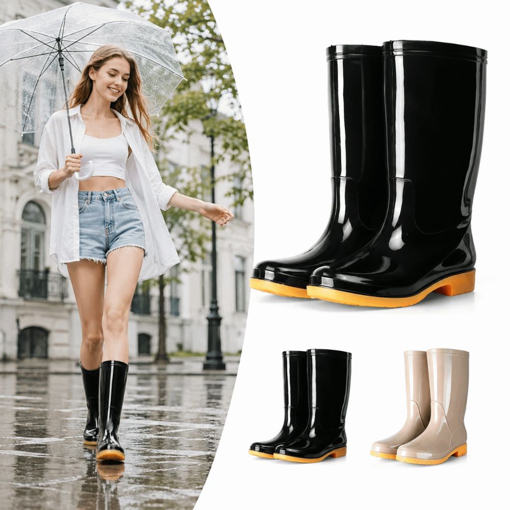 Women'S Fashion Rain Boots - Non-slip Women's Long Rain Boots High-Top