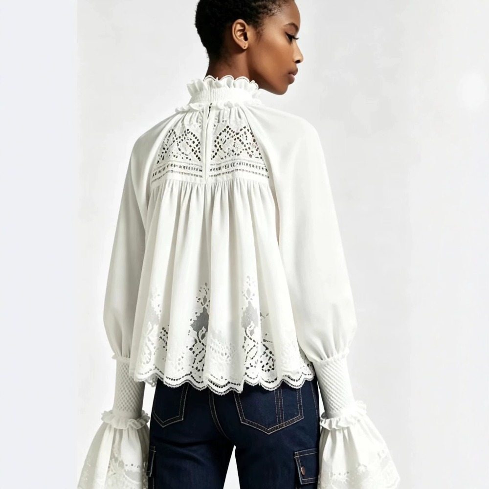 Customization Women's Vintage  - Puff Sleeve Blouse 评论和价格