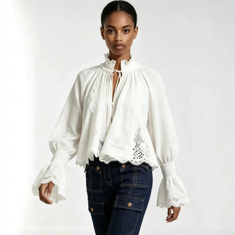 Customization Women's Vintage  - Puff Sleeve Blouse 评论和价格