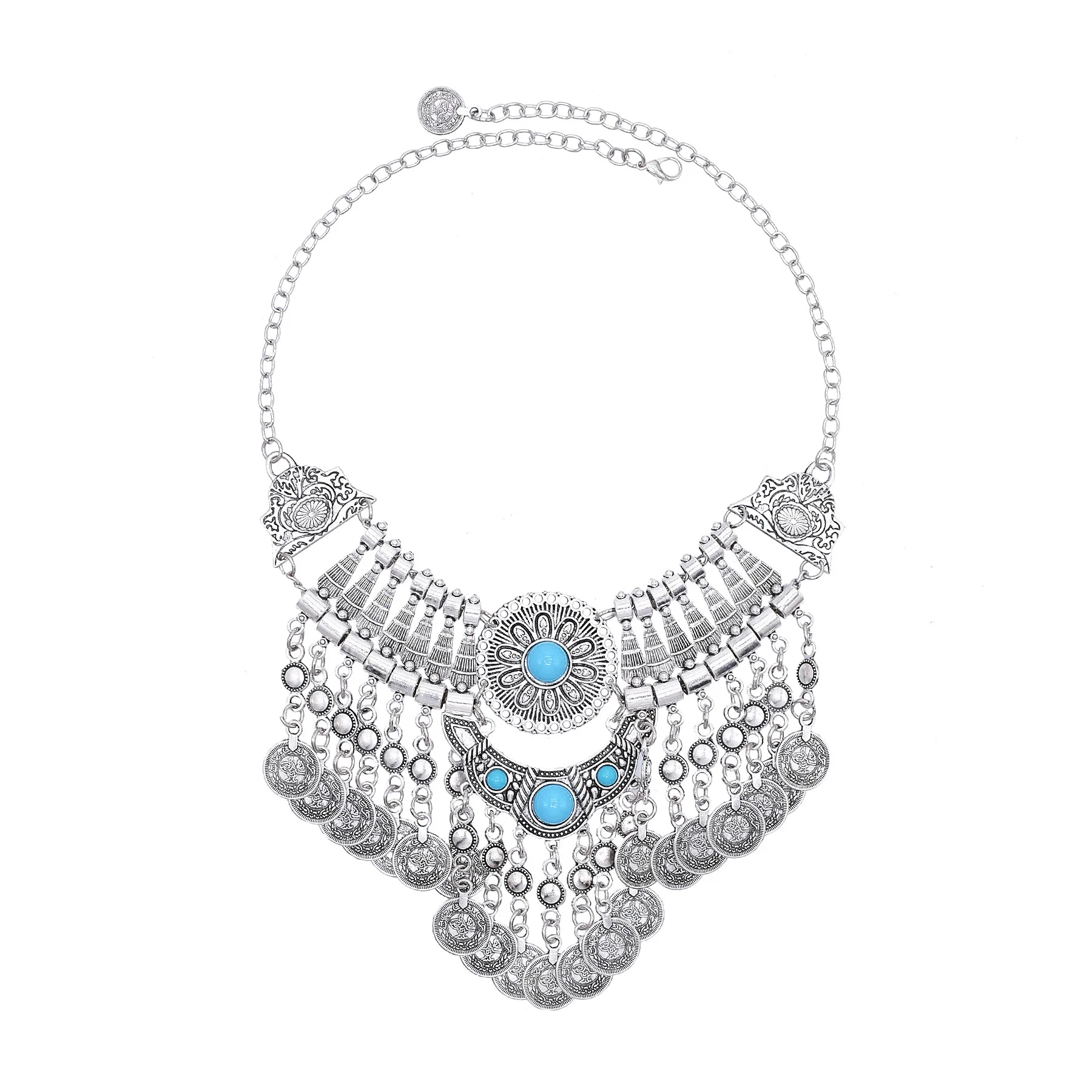 Vintage Silvery Alloy Carved F - Women Fashion Pakistan 评论和价格