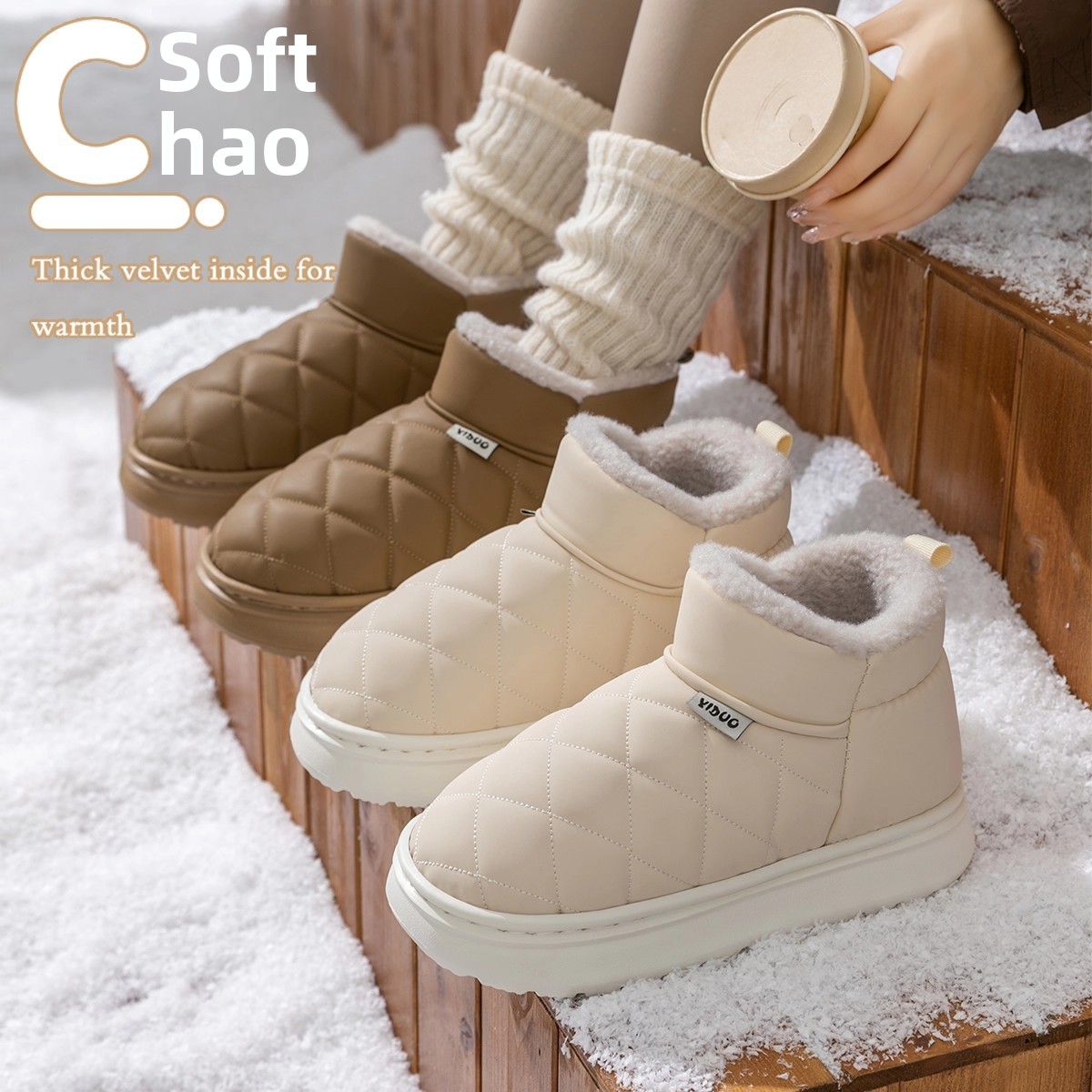 Women Winter Waterproof Snow B - Women'S Fashion Rain Boots 评论和价格