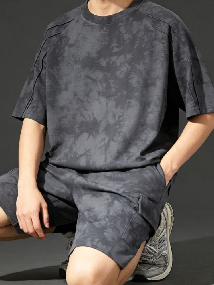 Stylish Men's Tie-Dye Two-Piec - Tie Dye Two Piece 评论和价格