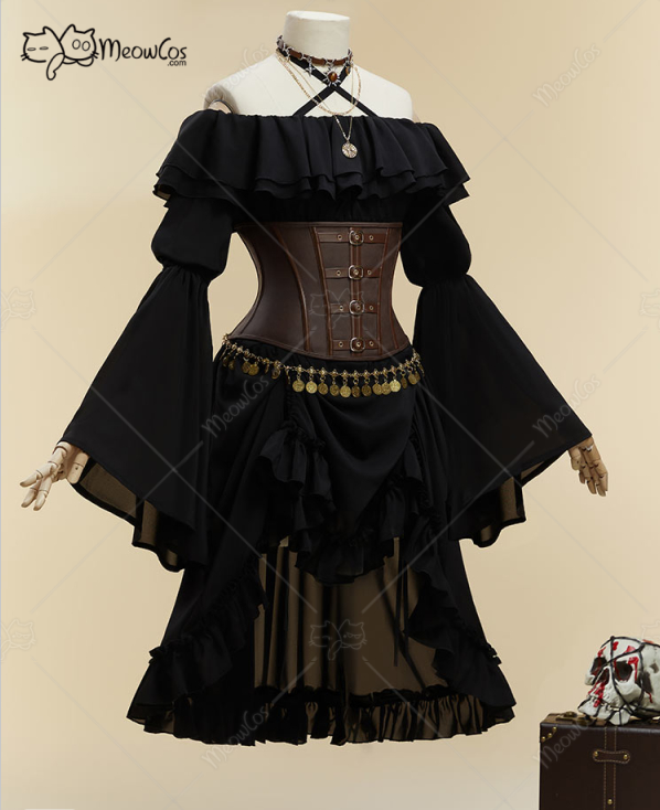 MOBBUNNY Women's Halloween Bla - Corset Top Boned 评论和价格
