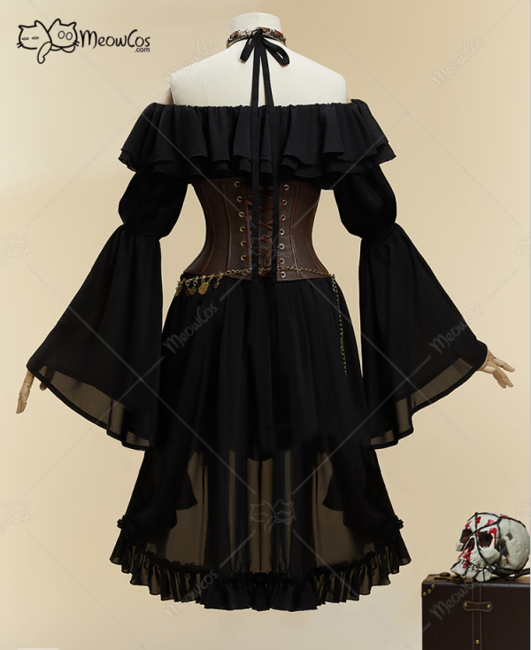 MOBBUNNY Women's Halloween Bla - Corset Top Boned 评论和价格