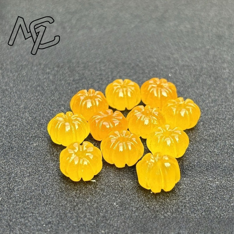 10pcs A Green Jade Pumpkin Bea - Women Fashion Jewellery 评论和价格