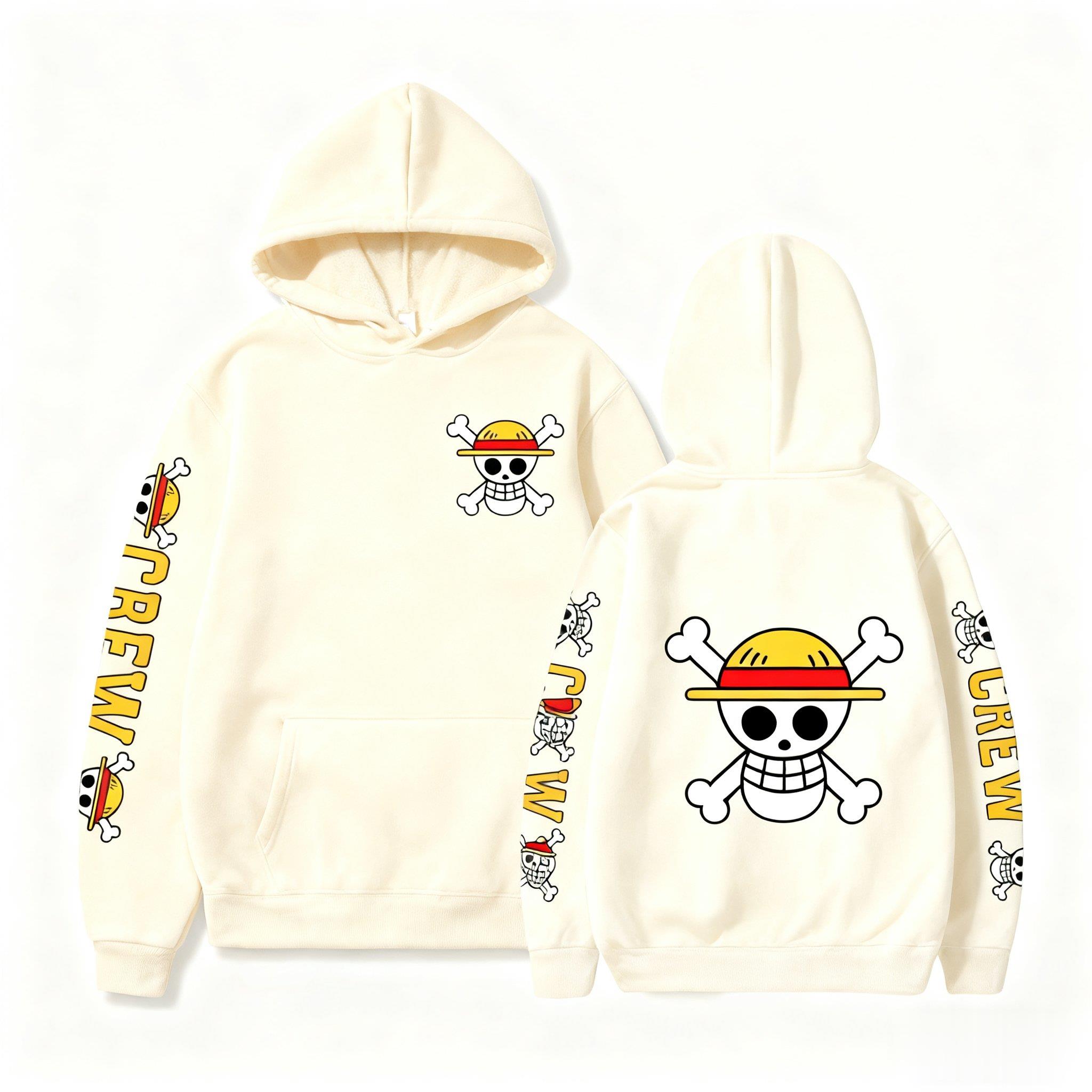 One Piece Skull Print Hoodie M - Hoodie Women Oversized 评论和价格