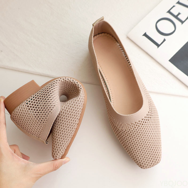 Square toe low heel soft soled - Women'S Fashion Spring 2025 评论和价格