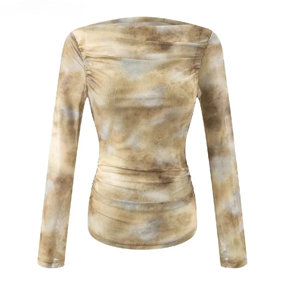 2025 Sexy Tie-Dye Print Ruched - Women'S Fashion For 2025 评论和价格
