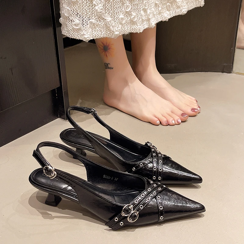 2025 New Women Pointed Toe San - Women'S Fashion Trends 2025 评论和价格