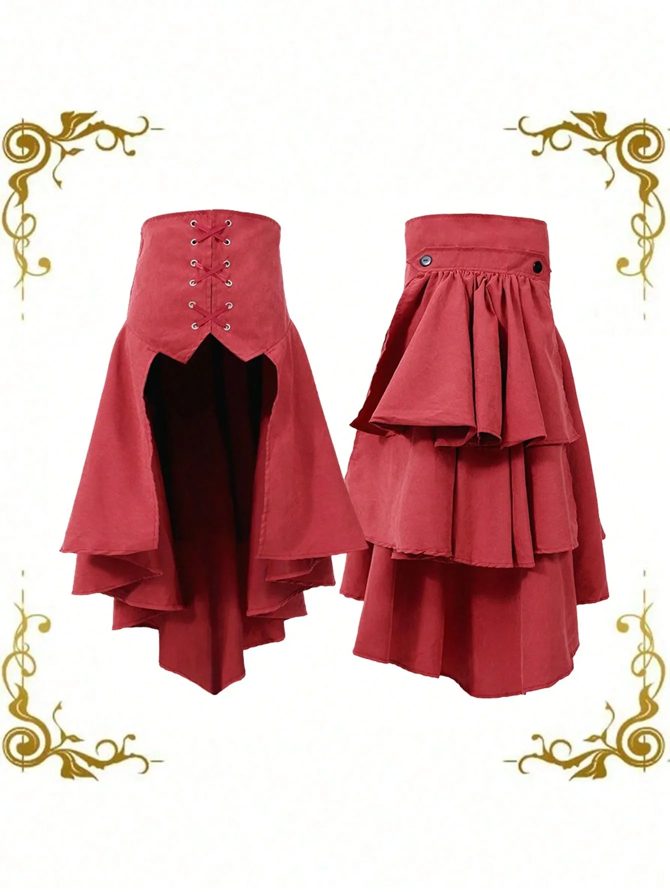 Detachable Overskirt Women Pun - Corset Top Boned 评论和价格