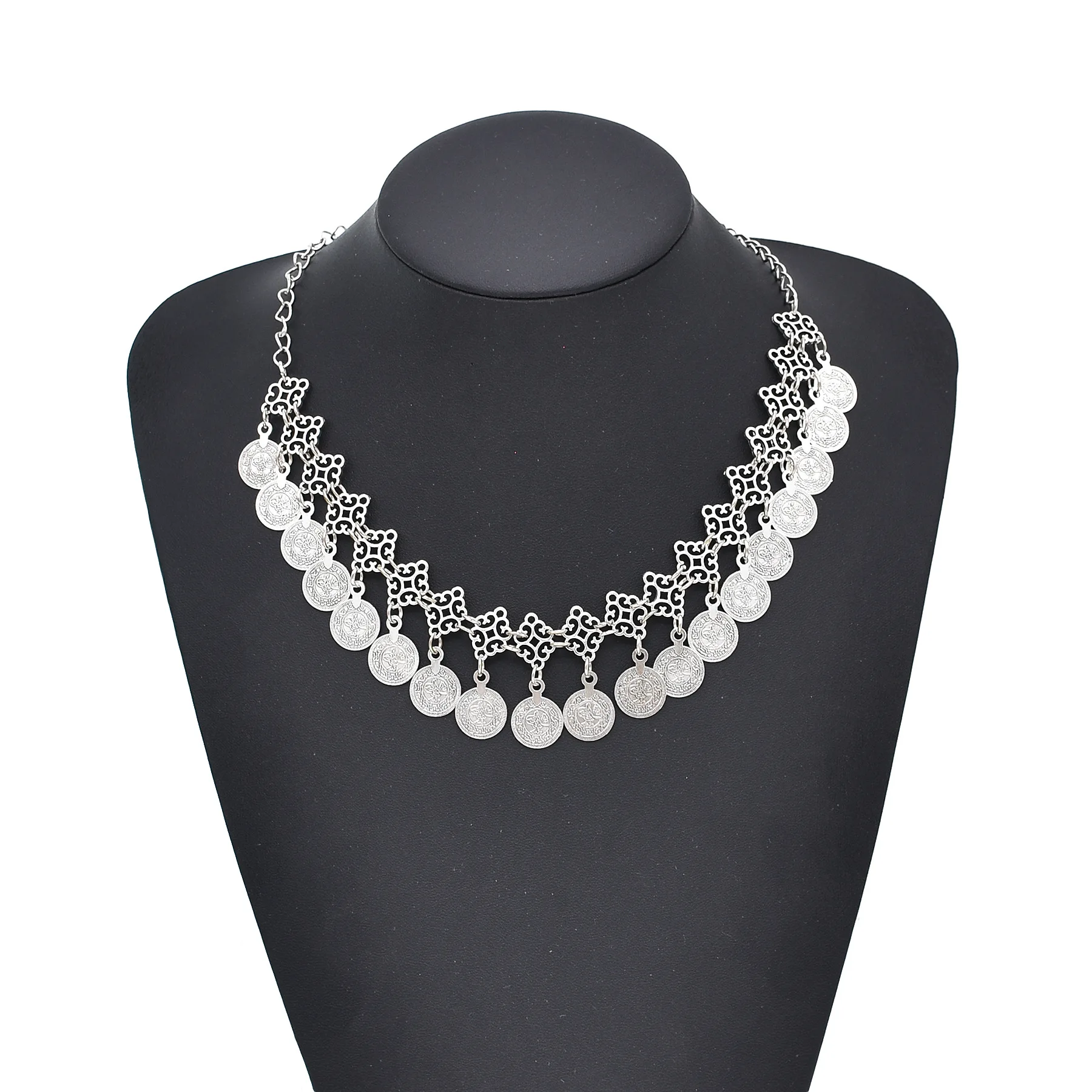 Vintage Coins Pendant Necklace - Women Fashion Pakistan 评论和价格