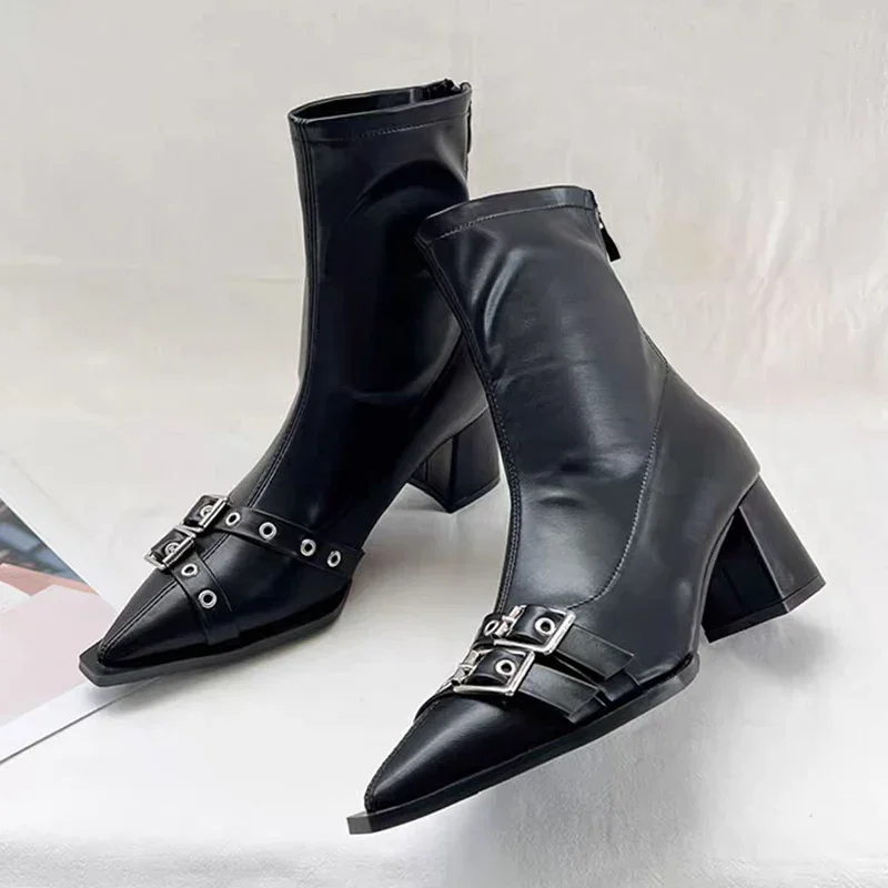 High Heels Ankle Boots Women C - Women'S Fashion Trends 2025 评论和价格