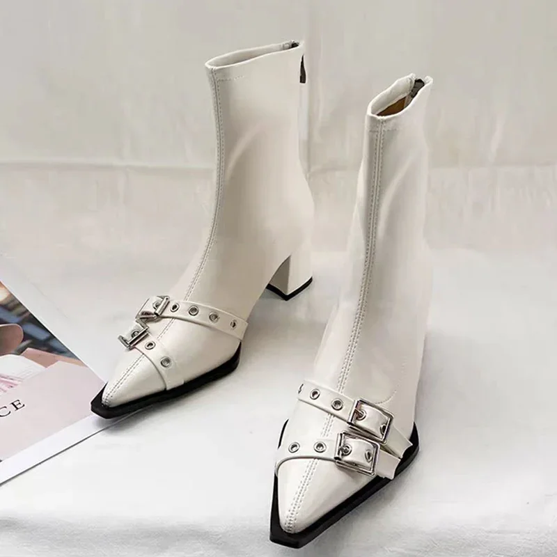 High Heels Ankle Boots Women C - Women'S Fashion Trends 2025 评论和价格