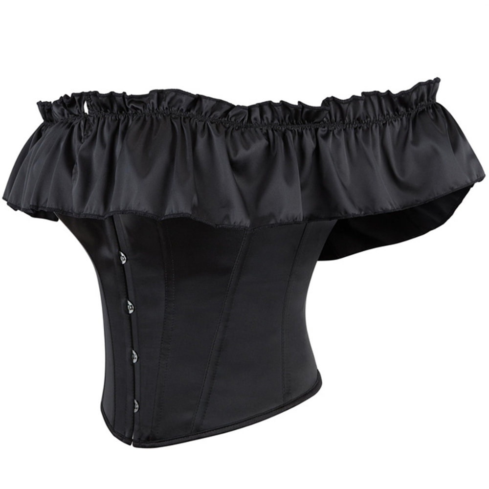Women Short Off Shoulder Ruffl - Corset Top Boned 评论和价格