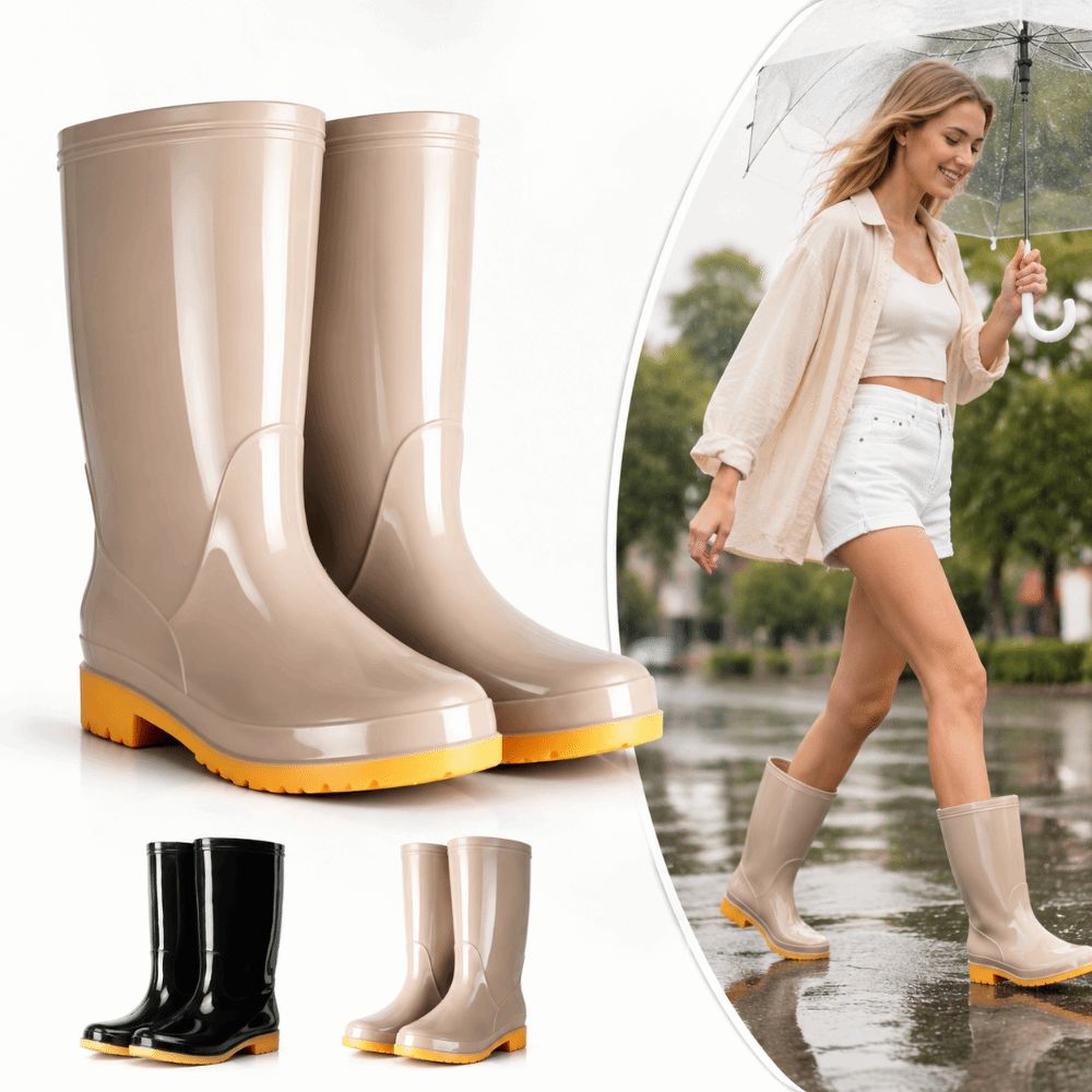 Non-slip Women's Long Rain Boo - Women'S Fashion Rain Boots 评论和价格