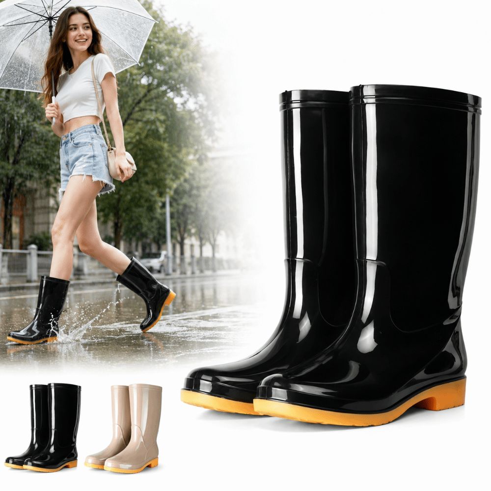 Non-slip Women's Long Rain Boo - Women'S Fashion Rain Boots 评论和价格