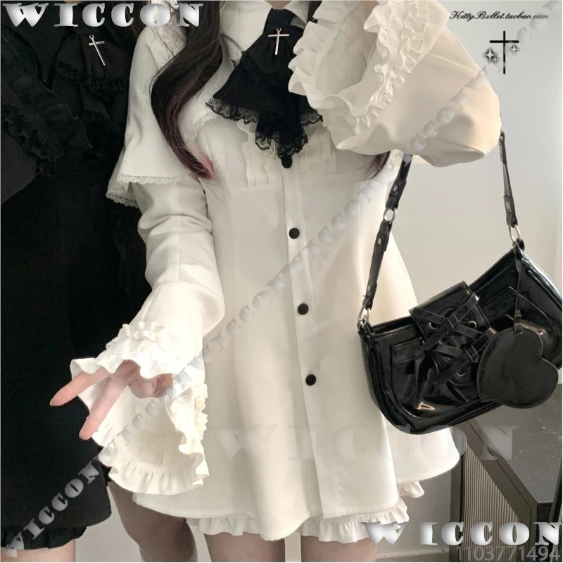 Jirai Kei Shirt Dress Cosplay  - Knitted Vest Women 评论和价格