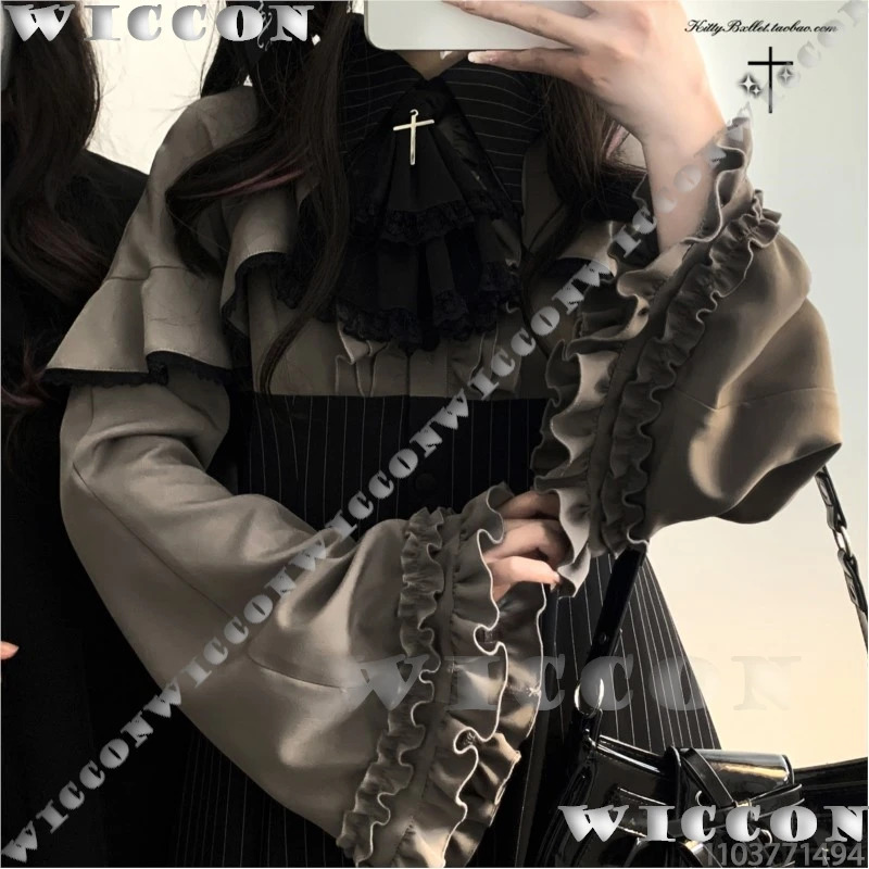 Jirai Kei Shirt Dress Cosplay  - Knitted Vest Women 评论和价格